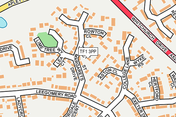 TF1 3PP map - OS OpenMap – Local (Ordnance Survey)