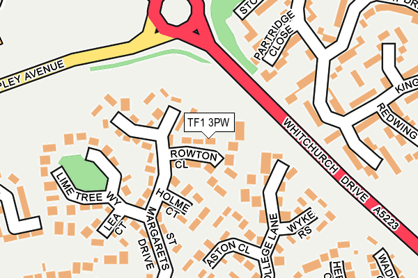 TF1 3PW map - OS OpenMap – Local (Ordnance Survey)