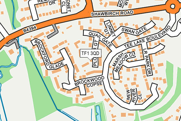 TF1 3QD map - OS OpenMap – Local (Ordnance Survey)