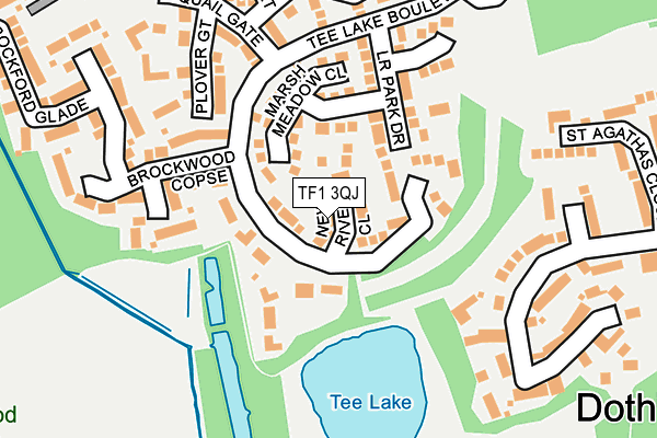 TF1 3QJ map - OS OpenMap – Local (Ordnance Survey)