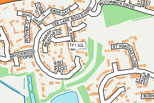 TF1 3QL map - OS OpenMap – Local (Ordnance Survey)