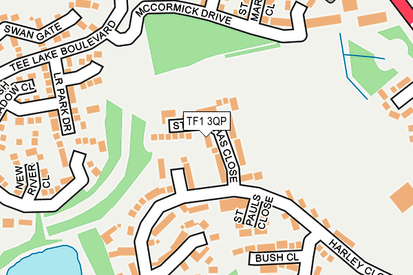 TF1 3QP map - OS OpenMap – Local (Ordnance Survey)