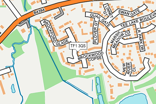 TF1 3QS map - OS OpenMap – Local (Ordnance Survey)
