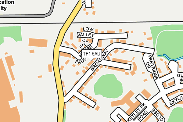 TF1 5AU map - OS OpenMap – Local (Ordnance Survey)