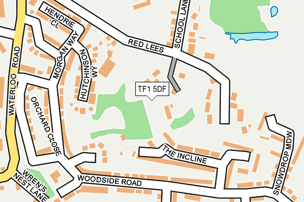 TF1 5DF map - OS OpenMap – Local (Ordnance Survey)