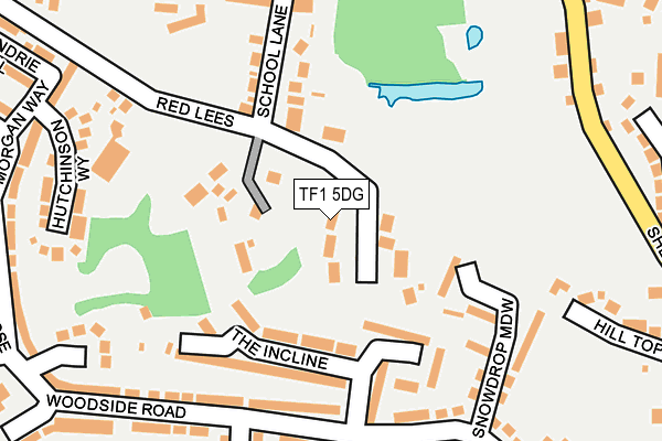 TF1 5DG map - OS OpenMap – Local (Ordnance Survey)