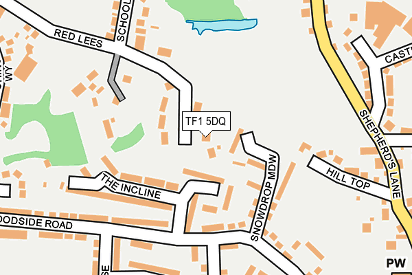 TF1 5DQ map - OS OpenMap – Local (Ordnance Survey)
