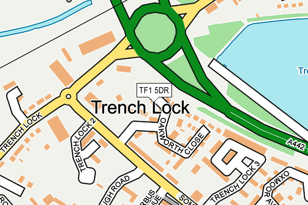 TF1 5DR map - OS OpenMap – Local (Ordnance Survey)