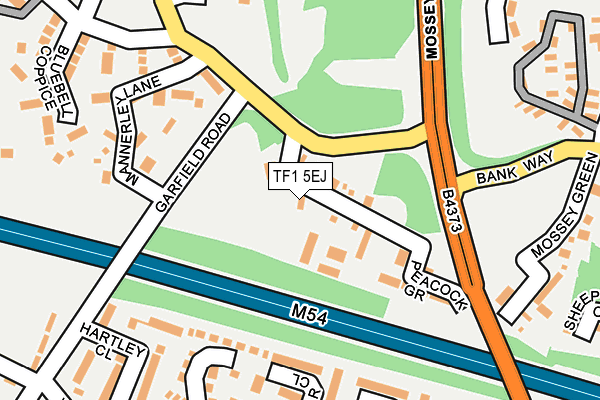 TF1 5EJ map - OS OpenMap – Local (Ordnance Survey)