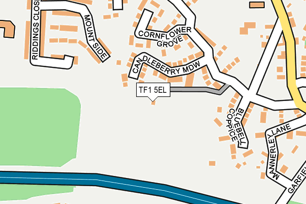 TF1 5EL map - OS OpenMap – Local (Ordnance Survey)