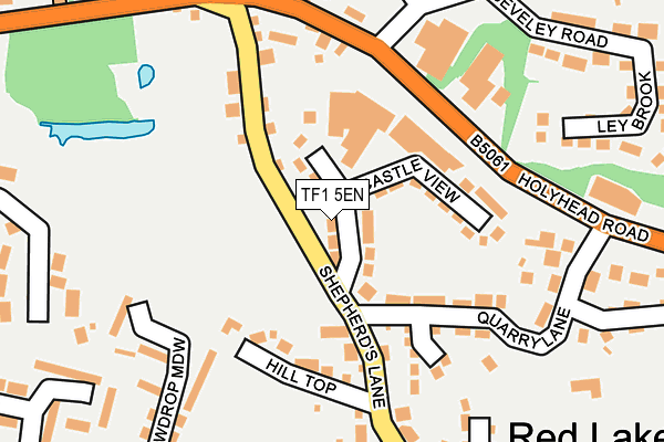 TF1 5EN map - OS OpenMap – Local (Ordnance Survey)