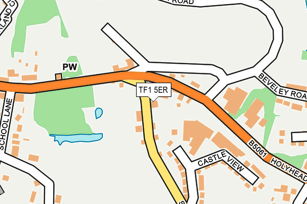 TF1 5ER map - OS OpenMap – Local (Ordnance Survey)