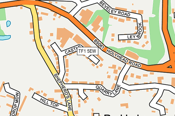 TF1 5EW map - OS OpenMap – Local (Ordnance Survey)