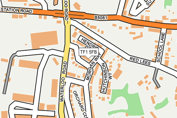TF1 5FB map - OS OpenMap – Local (Ordnance Survey)
