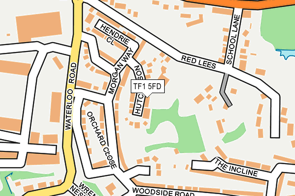 TF1 5FD map - OS OpenMap – Local (Ordnance Survey)