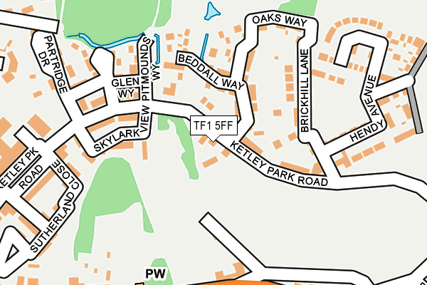 TF1 5FF map - OS OpenMap – Local (Ordnance Survey)