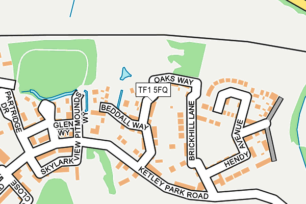 TF1 5FQ map - OS OpenMap – Local (Ordnance Survey)