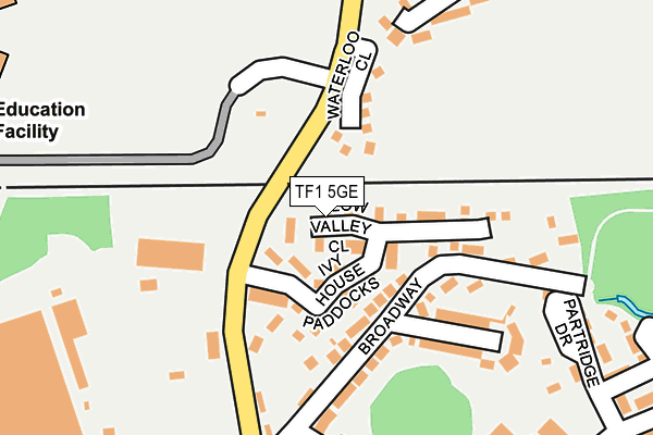 TF1 5GE map - OS OpenMap – Local (Ordnance Survey)
