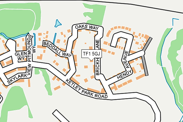 TF1 5GJ map - OS OpenMap – Local (Ordnance Survey)