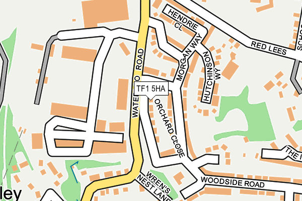 TF1 5HA map - OS OpenMap – Local (Ordnance Survey)