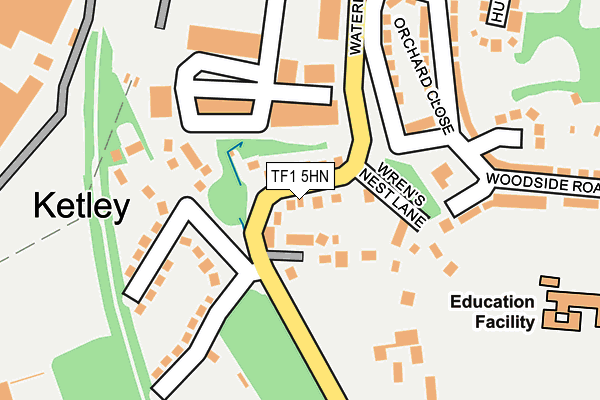 TF1 5HN map - OS OpenMap – Local (Ordnance Survey)