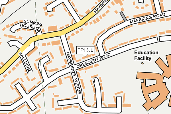 TF1 5JU map - OS OpenMap – Local (Ordnance Survey)