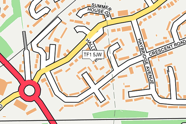 TF1 5JW map - OS OpenMap – Local (Ordnance Survey)