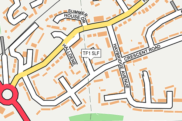 TF1 5LF map - OS OpenMap – Local (Ordnance Survey)