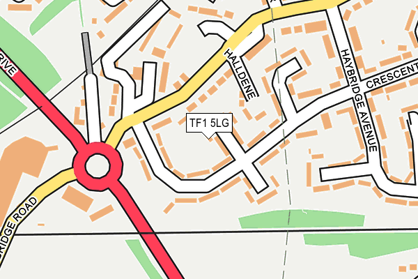 TF1 5LG map - OS OpenMap – Local (Ordnance Survey)
