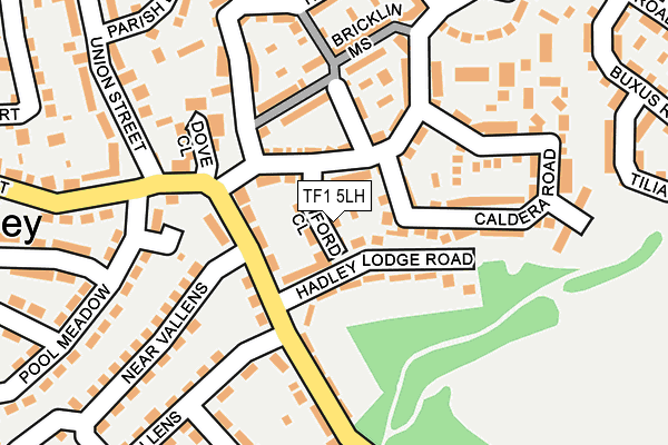 TF1 5LH map - OS OpenMap – Local (Ordnance Survey)