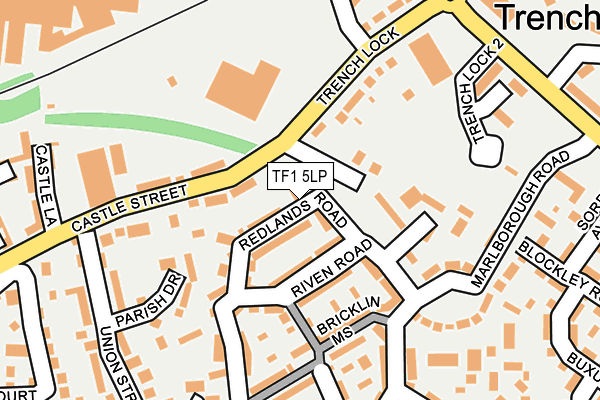 TF1 5LP map - OS OpenMap – Local (Ordnance Survey)