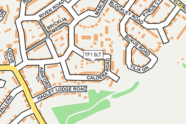 TF1 5LT map - OS OpenMap – Local (Ordnance Survey)