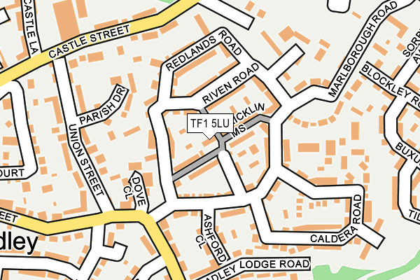 TF1 5LU map - OS OpenMap – Local (Ordnance Survey)