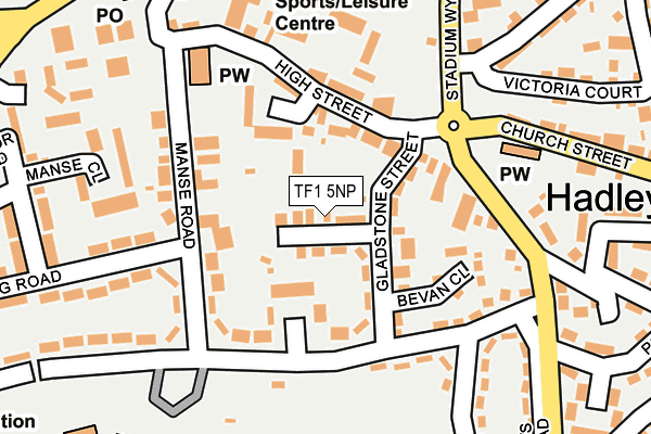 TF1 5NP map - OS OpenMap – Local (Ordnance Survey)