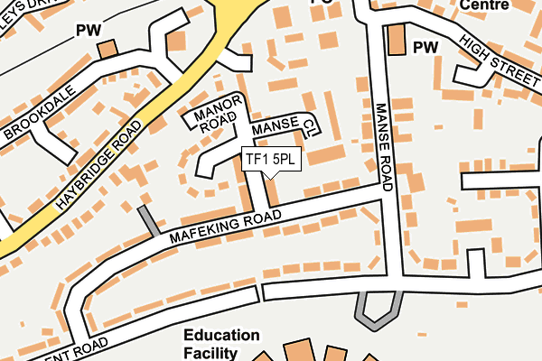 TF1 5PL map - OS OpenMap – Local (Ordnance Survey)