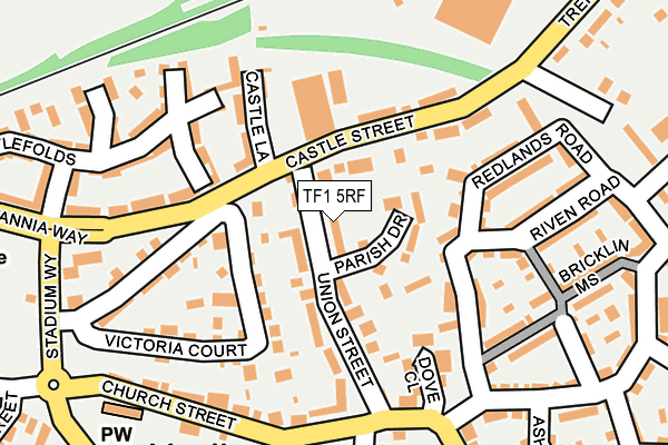 TF1 5RF map - OS OpenMap – Local (Ordnance Survey)