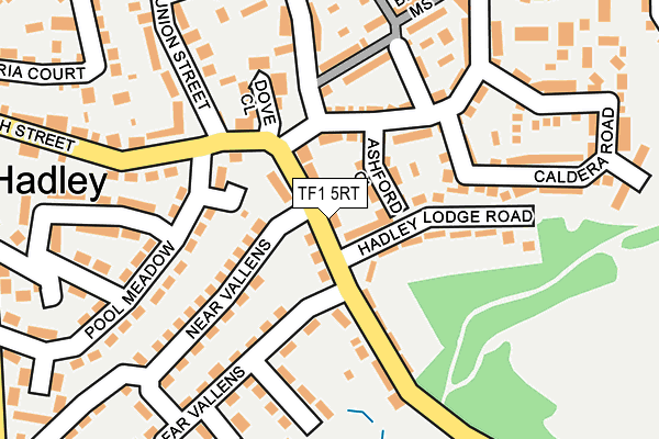 TF1 5RT map - OS OpenMap – Local (Ordnance Survey)