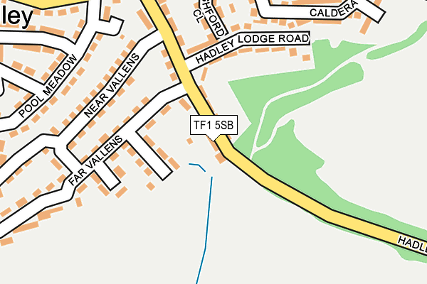 TF1 5SB map - OS OpenMap – Local (Ordnance Survey)