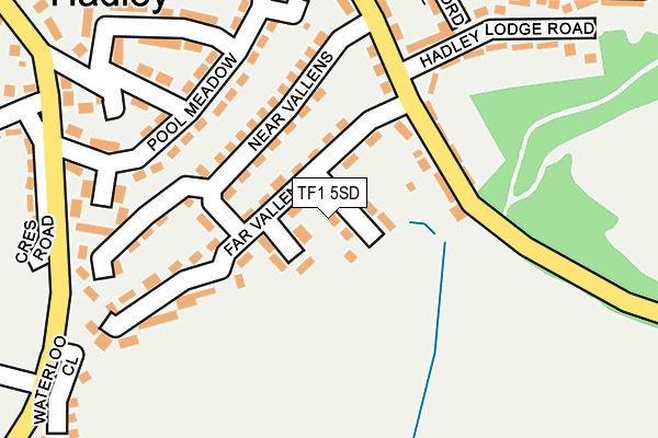 TF1 5SD map - OS OpenMap – Local (Ordnance Survey)