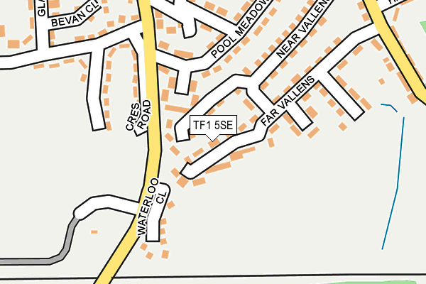 TF1 5SE map - OS OpenMap – Local (Ordnance Survey)