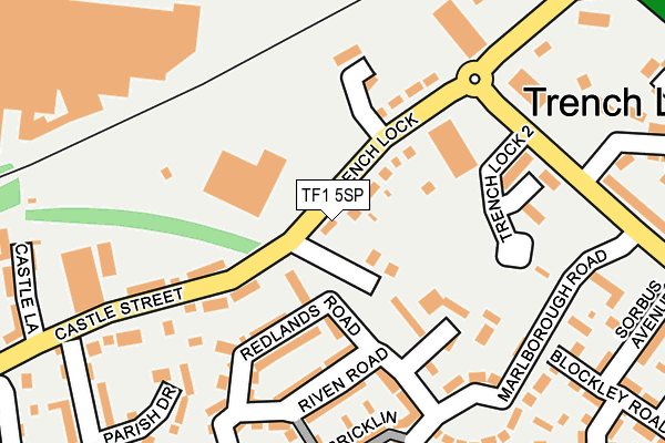 TF1 5SP map - OS OpenMap – Local (Ordnance Survey)