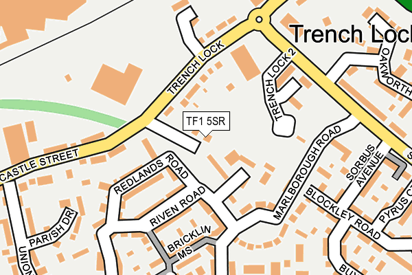 TF1 5SR map - OS OpenMap – Local (Ordnance Survey)