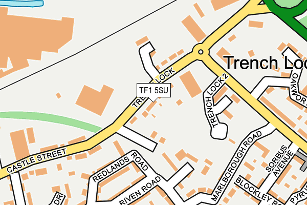 TF1 5SU map - OS OpenMap – Local (Ordnance Survey)