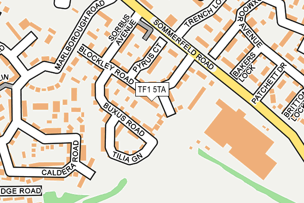 TF1 5TA map - OS OpenMap – Local (Ordnance Survey)