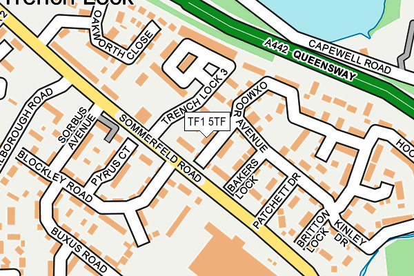 TF1 5TF map - OS OpenMap – Local (Ordnance Survey)