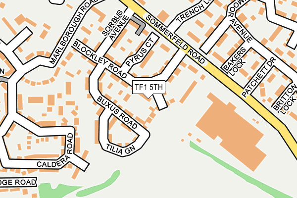 TF1 5TH map - OS OpenMap – Local (Ordnance Survey)