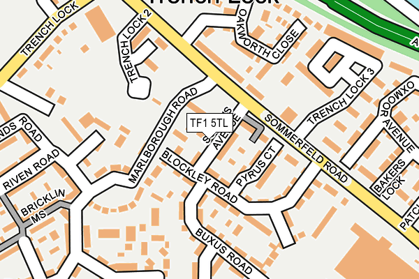 TF1 5TL map - OS OpenMap – Local (Ordnance Survey)