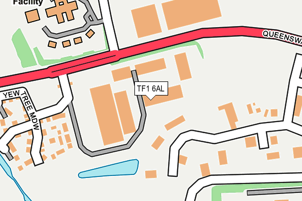 TF1 6AL map - OS OpenMap – Local (Ordnance Survey)