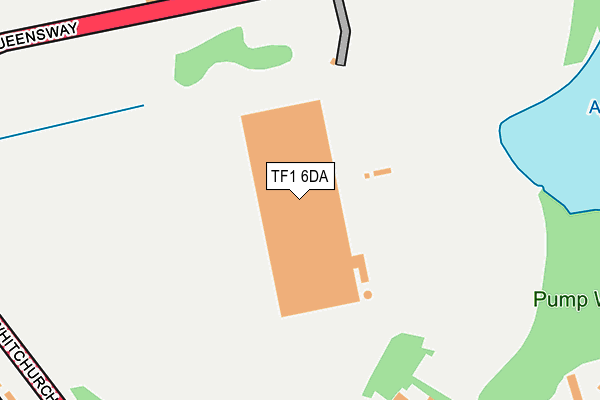 TF1 6DA map - OS OpenMap – Local (Ordnance Survey)