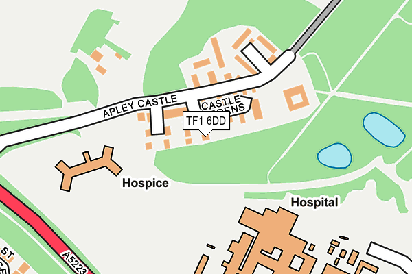 TF1 6DD map - OS OpenMap – Local (Ordnance Survey)